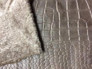 Дубленочный мех коричневый с покрытием и тиснением "Крокодил" в разделе Дубленочный мех интернет-каталога компании "МК Трейд-НН"