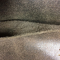 Кожа натуральная КРС светло-коричневого цвета под джинсу 1,2-1,4 мм. Вид на срез.